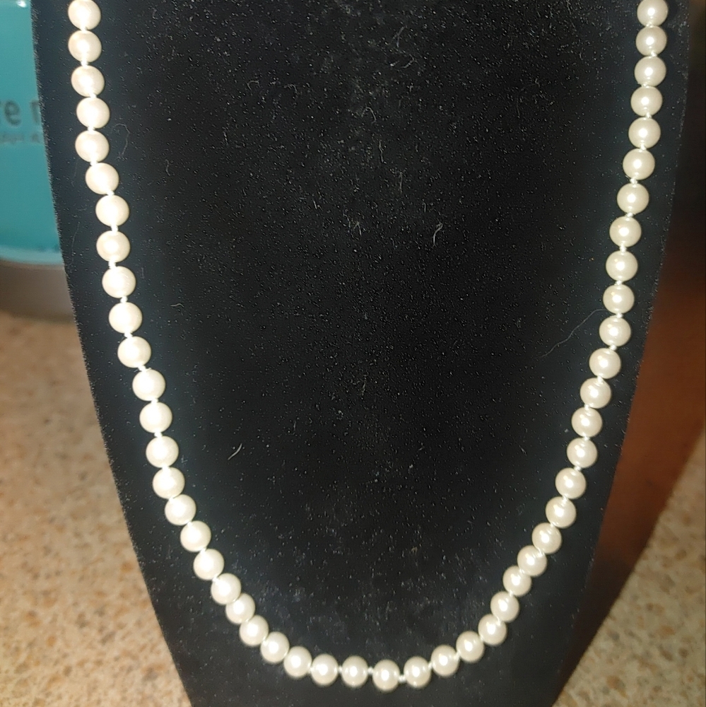 Vintage Napier White Pearl Necklace